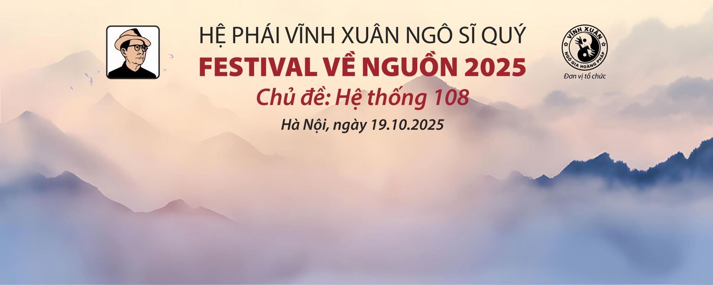 Phông nền Festival Về Nguồn 2025, chủ đề Hệ thống 108